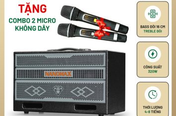 Loa Karaoke Xách Tay Nanomax X-17 Bass Đôi 16cm 320w | Loa Kẹo Kéo Nanomax | 50+ Mẫu Loa Karaoke Bluetooth Giá Tốt