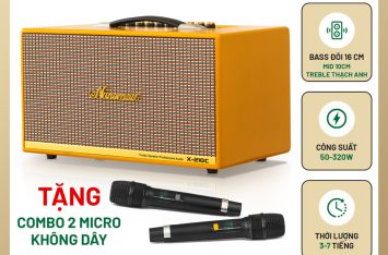 Loa Karaoke Xách Tay Nanomax X-210C Bass Đôi 16cm 320w | Loa Kẹo Kéo Nanomax | 50+ Mẫu Loa Karaoke Bluetooth Giá Tốt