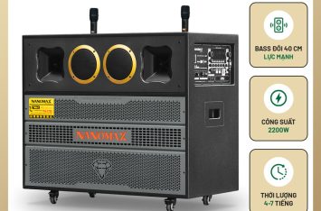 Loa Kéo Bình & Điện Nanomax Pro-215C Bass Đôi 40cm 2200w