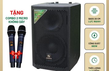 Loa Kéo Nanomax S-01 Bass 20cm 680w Karaoke Bluetooth