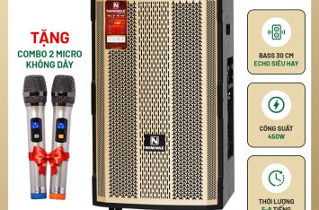 Loa Kéo Nanomax S-1000 Bass 30cm 450W Karaoke Bluetooth