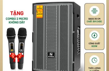 Loa Kéo Nanomax SK-1215 Bass 30cm 620w Karaoke Bluetooth | Loa Kẹo Kéo Nanomax | 50+ Mẫu Loa Karaoke Bluetooth Giá Tốt
