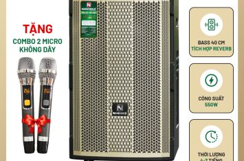 Loa Kéo Nanomax SK-15D2 Lưới Vàng Bass 40cm 550w Karaoke Bluetooth