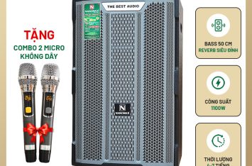 Loa Kéo Nanomax X-2000 Lưới Xám Bass 40cm 1100w