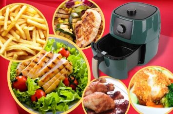 Nồi Chiên Không Dầu Cơ Benny BAF-55H, Green, 5.5 Lít, 1400W