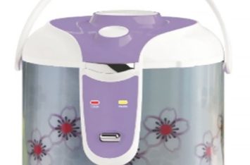 Nồi Cơm Điện Benny BR-08H, White/Silver, 700W, 1.8 Lít