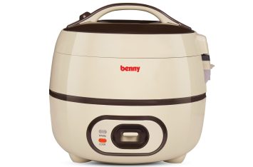 Nồi cơm điện Benny BR-18G: 1,8lít tay xách, lòng niêu, ủ 3D, 700W